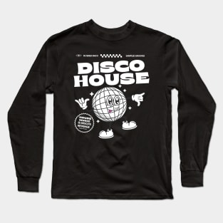 DISCO HOUSE  - Disco Ballin (White) Long Sleeve T-Shirt